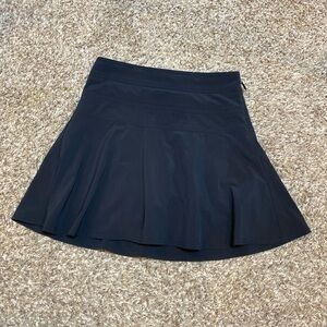 Athleta Skirt Ponte Flare Black Size 2 A-Line Side Zip Short